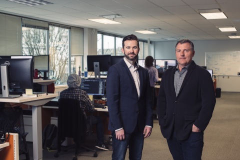 From left to right: Ryan Stewart, Chief Commercial Officer, North America, Bambora, and Kevin Weatherston, Chief Operating Officer, North America, Bambora. (Photo: Business Wire)