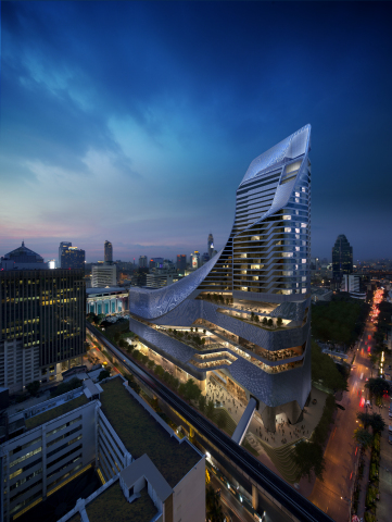 Park Hyatt Bangkok sits on the top floors of the Central Embassy (Photo: Business Wire)