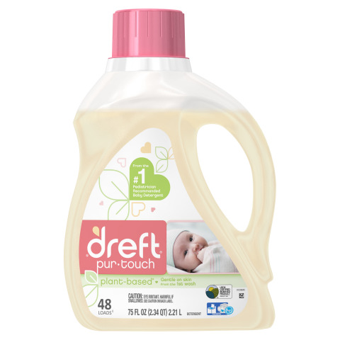 Dreft® Unveils New Dreft purtouch™ - A 65% Plant-Based Hypoallergenic Baby Detergent (Photo: Business Wire)