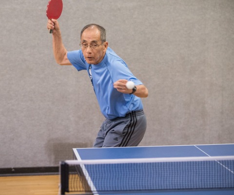 Hiroshi Moriyasu, 70, of Los Angeles, will compete in table tennis at the 2017 National Senior Games presented by Humana and is one of 15 senior athletes being recognized as a 2017 Humana Game Changer. Humana Game Changers are National Senior Games athletes who exemplify healthy aging and provide encouragement, motivation and inspiration for all seniors to start with healthy. The 2017 National Senior Games presented by Humana will take place June 2-15, 2017 in Birmingham, Alabama. (Jeff Lewis/AP Images for Humana)
