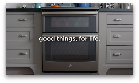 The new ‘good things, for life’ tagline is designed to bring the company’s legacy into the present in a meaningful, refreshing way. (Photo: GE Appliances, a Haier company)
