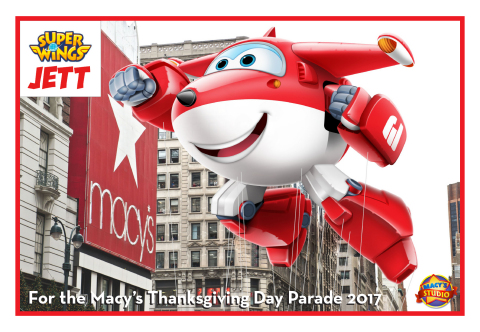 Super Wings star, Jett, joins the high-flying, giant helium balloon lineup in the 91st Macy's Thanksgiving Day Parade this November. (Photo: Business Wire)