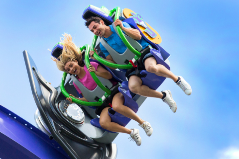 THE JOKER Free Fly Coaster flips you head-over-heels (Photo: Business Wire)