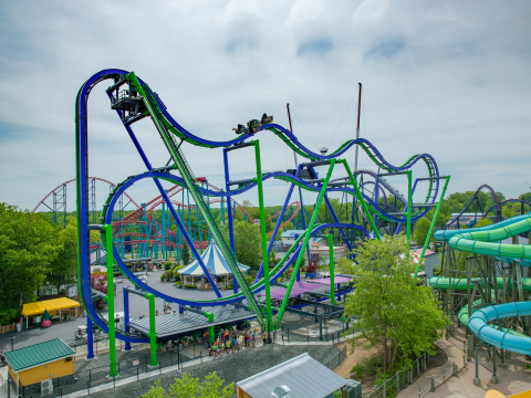 THE JOKER™ New England first 4D Free Fly Coaster is now open at Six Flags New England. (Photo: Business Wire)