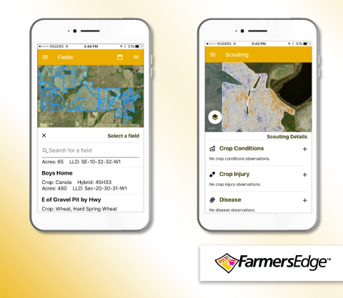 FarmCommand™ Scouting integrates multiple data layers and unique scouting maps that allow growers to identify issues in the field earlier than ever before. (Graphic: Business Wire)