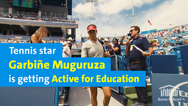 Tennis Star Garbiñe Muguruza is Getting Active for Education
