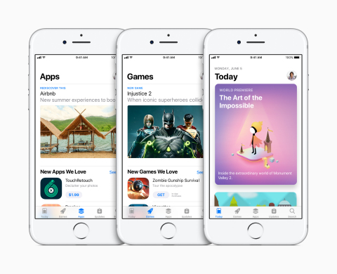 Apple unveils all-new App Store. (Photo: Business Wire)