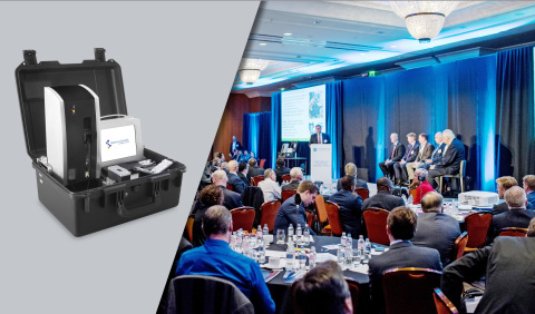 Spectro Scientific announces a joint first place finish with Airbus Helicopters in a vote ranking contestants at the 2017 HeliOffshore Conference. Spectro Scientific presented their Q5800 Expeditionary Fluid Analysis System (EFAS), a 33 pound, battery-operated, man-portable lubrication analysis lab that provides comprehensive results in 10 minutes on a flight line or in a maintenance shop. (Photo: Business Wire)