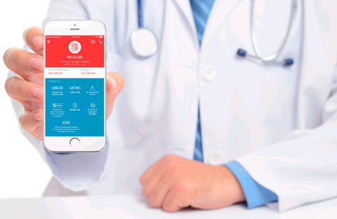 Easy scan with EnCompass App for iOS reveals product and safety information to physicians and patients and solves Master Data Management challenges for medical device industry. (Photo: Business Wire)