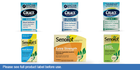 Consumer Research Drives New Packaging Updates for Colace® and Senokot® Occasional Constipation Relief Products. The changes seek to clarify product uses and benefits to help consumer selection. To learn more, please visit colacecapsules.com and senokot.com. (Photo: Business Wire)