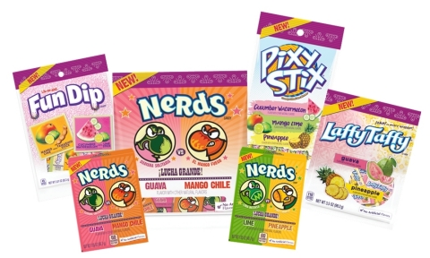 Enjoy Bold and Intense Flavors Combining Iconic Hispanic Tastes with Your Favorite Brands, NERDS, LAFFY TAFFY, FUN DIP and PIXY STIX (Photo: Business Wire)