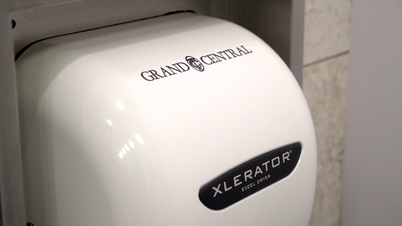 Grand Central is on the fast track to sustainability with XLERATOR Hand Dryers