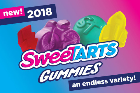 SweeTARTS unveiled SweeTARTS Gummies in an endless variety of shapes with innovative art mosaic installation (Graphic: Business Wire) 