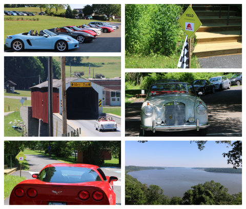 Drivers of modern and classic cars took in idyllic southeastern Pennsylvania scenery, including Lanc ... 