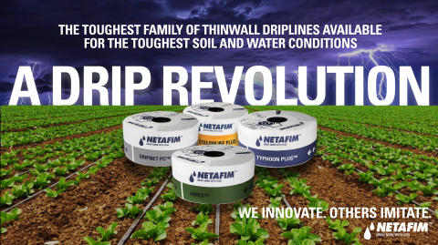 A New Revolution in Drip Irrigation, The Industry’s Most Comprehensive Thinwall Offering Provides Growers With A Full Range Of Solutions For Use In A Wide Range of Soil and Water Conditions (Graphic: Business Wire)