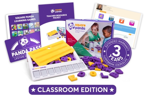 The Square Panda Classroom Edition offers teachers a complete early literacy package to support phonics development in their classroom (Graphic: Business Wire)