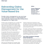 Reinventing Claims Management for the Value-Based era