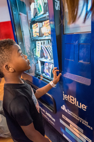 JetBlue's Soar with Reading initiative Llnds in Fort Lauderdale, with JetBlue installing four custom vending machines throughout the city to distribute 100,000 books, free of charge. (Photo: Business Wire)
