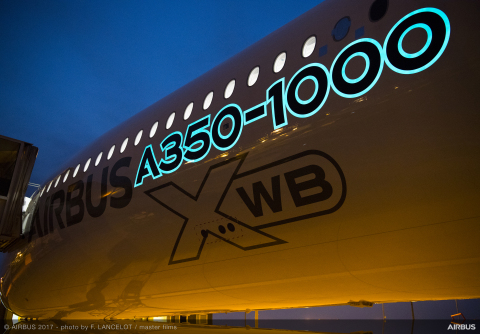 Darkside Scientific, creators of LumiLor Light Emitting Coating, is working with European aircraft manufacturer Airbus to create electroluminescent exterior markings for aircraft. (Photo: Business Wire)