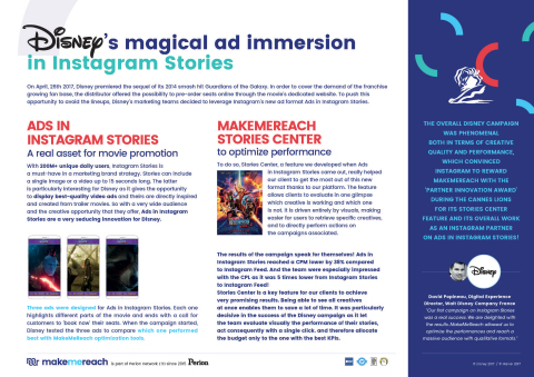 Disney's magical ad immersion in Instagram Stories (Photo: Business Wire)