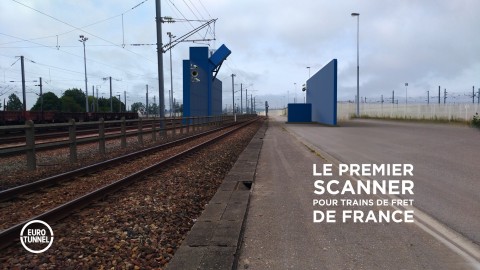 3D projection of the futur freight train scaner - Calais Fréthun - Copyright Eurotunnel