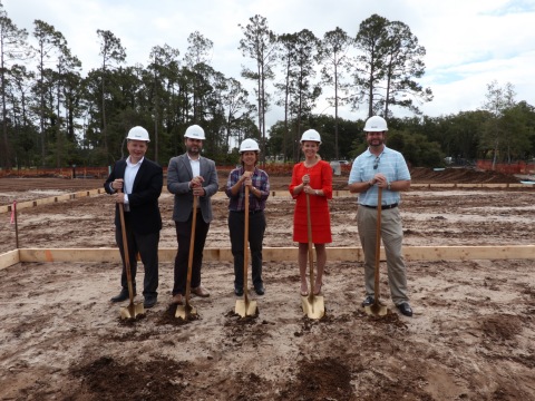Watercrest Senior Living Group and partners celebrate the groundbreaking of Market Street Memory Care Residence in Palm Coast, Florida. (Photo: Business Wire)