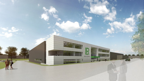 Model view of the new production site for Aloe Vera Drinking Gels (Copyright: Assmann Gruppe / LR).