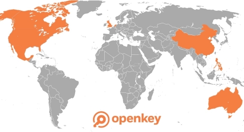 OpenKey's current global markets. (Photo: Business Wire)