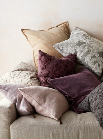 Washed Velvet Pillows, Pottery Barn (Photo: Business Wire)