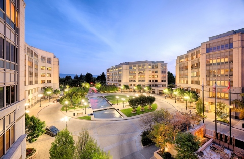 University Circle in Palo Alto, California, is one of three properties contributed to a joint venture announced today between Columbia Property Trust and Allianz Real Estate. (Photo: Business Wire)