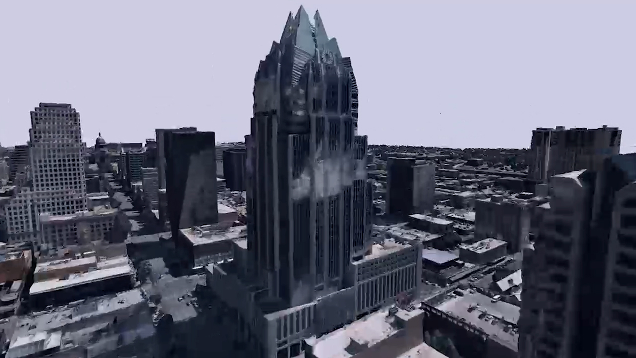 Following delivery of Nearmap's first production HyperCamera2 units to the United States, commercial capture of oblique imagery is now underway. This 3-D fly-through of Austin, Texas, has been created from imagery using Nearmap's proprietary software. (Video: Business Wire)