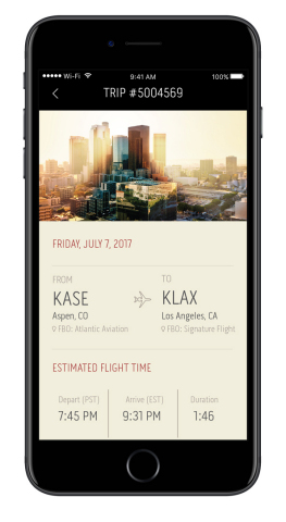 The new Flexjet App for iPhone elevates the fractional aircraft ownership experience, and brings the world-class Flexjet standard of service to smartphone. (Photo: Business Wire)