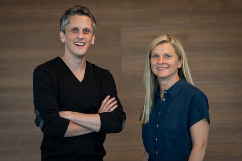 Box CEO, Aaron Levie and new Box COO, Stephanie Carullo (Photo: Business Wire)