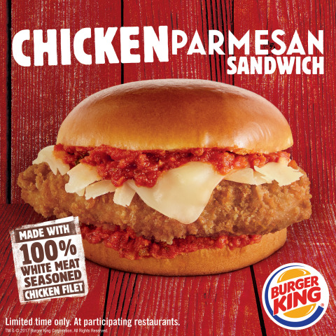 Mamma Mia! BURGER KING® Restaurants Introduce the Chicken Parmesan Sandwich (Photo: Business Wire)