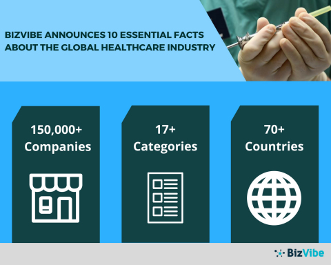 BizVibe Announces 10 Essential Facts about the Global Healthcare Industry (Graphic: Business Wire)