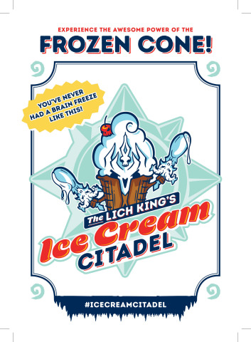 Join Blizzard Entertainment and the Lich King to celebrate Knights of the Frozen Throne, Hearthstone's upcoming expansion, with free ice cream at San Diego Comic-Con! (Graphic: Business Wire)