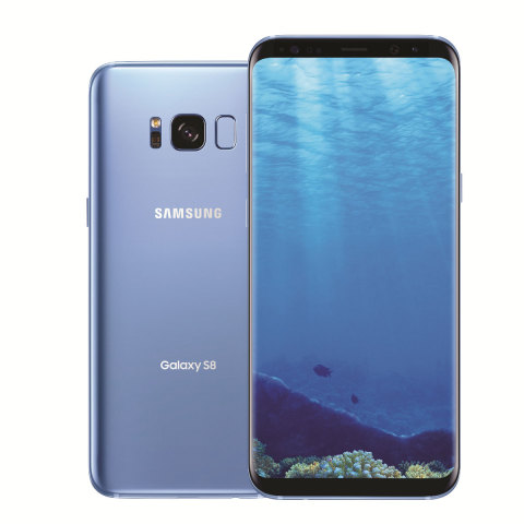 Samsung Galaxy S8/8+ now available in Coral Blue (Photo: Business Wire)
