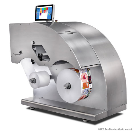 AstroNova’s TrojanLabel ApS business unit and Nilpeter A/S have established an international distribution agreement for the Trojan2 mini digital label press. The Trojan2 will be marketed and distributed through Nilpeter’s subsidiaries in the United States, Brazil, the Asia-Pacific, the United Kingdom and Ireland. (Photo: Business Wire)