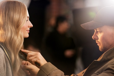 Wella Professionals new Celebrity Stylist Ambassador, Christian Wood gives Global Brand Ambassador, Sophie Turner a touch-up behind-the-scenes. (Photo: Business Wire)