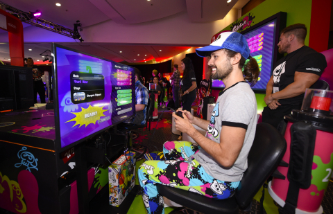 In this photo provided by Nintendo of America, Ian G. of Chula Vista, CA. gets an early hands-on demo of the Splatoon 2 game at the Nintendo Lounge during San Diego Comic-Con. Splatoon 2 launches on July 21 exclusively for the Nintendo Switch system. (Photo: Business Wire)