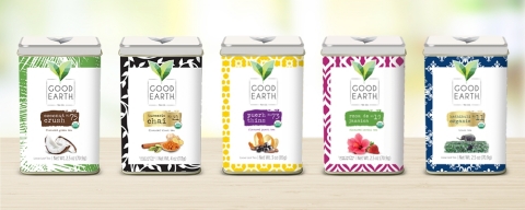 Good Earth Tea has launched an all-new line of premium loose leaf teas, available exclusively online at GoodEarth.com – a website designed to make tea discovery simple. Blended with the highest quality flowers, fruits, and other natural ingredients, each artisanal Good Earth loose leaf tea guarantees a taste teaventure. Prices for inspiring blends such as Coconut Crush, Turmeric Chai, and Rosa de Jamaica vary from $9.99 to $12.99 per tin. (Photo: Business Wire)