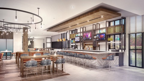 Hilton Garden Inn's new bar-centric concept from the Magnolia (North American) prototype. (Photo: Business Wire)
