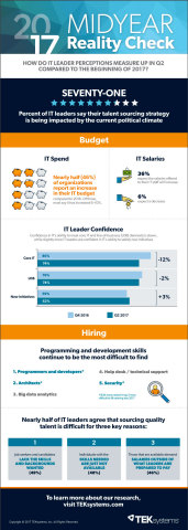 TEKsystems 2017 Midyear Reality Check Infographic (Graphic: Business Wire)