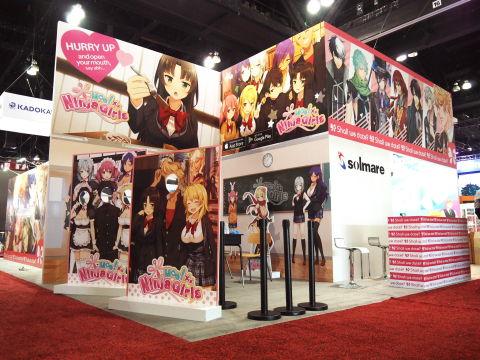 NTT Solmare's Shall we date? and Moe! Ninja Girls stole over 10,000 fans' hearts in Anime Expo 2017. (Photo: Business Wire)