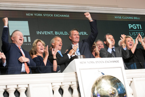 PGT Innovations executives celebrate ringing the Closing Bell at the New York Stock Exchange. (Photo: Business Wire)