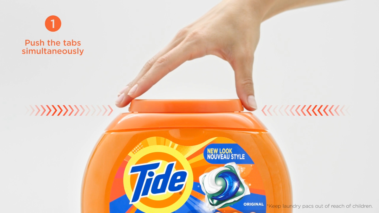 Video: Opening the New Tide PODS® Child-Guard™ Tub Safely