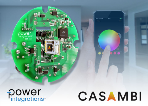 Power Integrations 與 Casambi Technologies 聯手推出可調色 智慧型照明參考設計 (圖片：美國商業資訊)