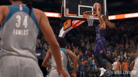 WNBA Teams to Make Official Video Game Debut in NBA LIVE 18 (Graphic: Business Wire)