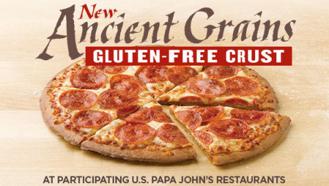 Papa John's Gluten-Free Crust Made from Ancient Grains Rolls Out Across the Country After Successful Pilot (Photo: Business Wire)