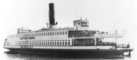 The Berkeley in her heyday in the early 1940s ferrying passengers between Oakland and San Francisco. (Photo: Maritime Museum of San Diego)